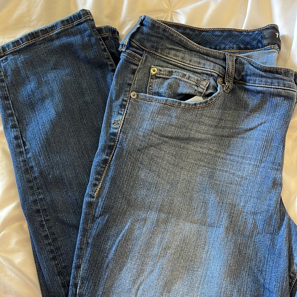 Plus size, size 16, regular length boyfriend jeans from Torrid